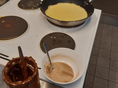 Die BFS bietet in der Lehrküche Kaffeeklatsch mit Kuchen und Crepes an