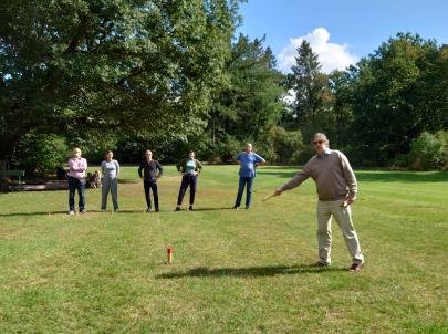 Prof. Ludger Pesch auf dem Golfplatz